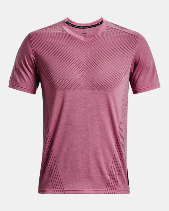 Men's UA Breeze Run Anywhere T-Shirt, Pink, pdpMainDesktop image number 4